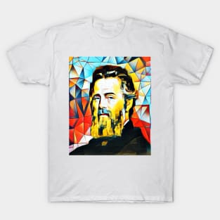 Herman Melville Abstract Portrait | Herman Melville Abstract Artwork 15 T-Shirt